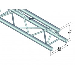 ALUTRUSS TRILOCK 6082-4000 3-Way Cross Beam